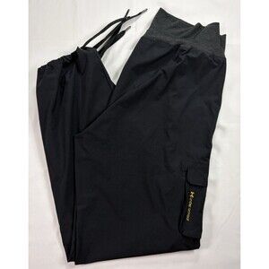 Under Armour Cargo Pants XL Black AllSeasonGear Semi-Fitted Joggers Ankle Tie